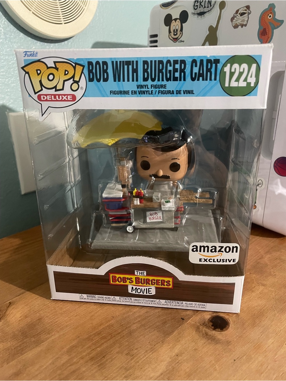 Funko Bob with Burger Cart The Bob's Burgers Movie Pop! Deluxe Figure